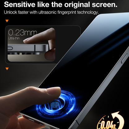 Torras GlassGo Install Master schermbeschermfolie voor Samsung Galaxy S25 Ultra S938, gehard glas, volledige lijm