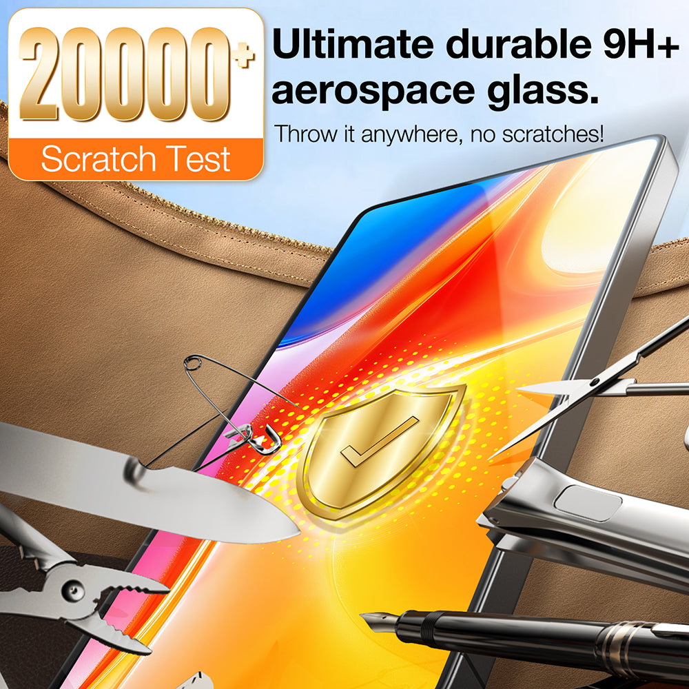 Torras GlassGo Install Master schermbeschermfolie voor Samsung Galaxy S25 Ultra S938, gehard glas, volledige lijm