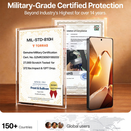 Beschermfolie Torras GlassGo Install Master voor Samsung Galaxy S26, Gehard Glas, Volledige Lijm, Transparant