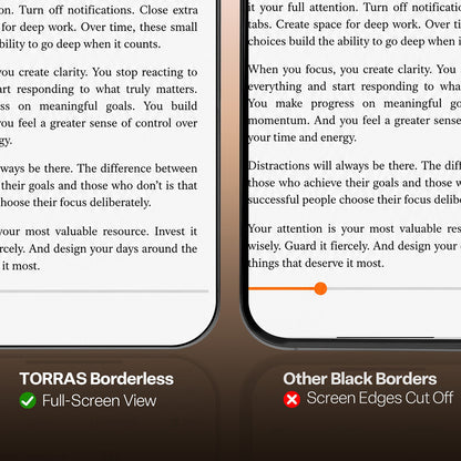 Torras HD schermbeschermfolie voor Apple iPhone 18 Pro Max / 17 Pro Max, gehard glas, volledige lijm