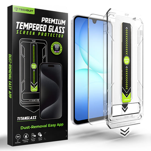 Techsuit TitanGlass CrystalHD schermbeschermfolie voor Samsung Galaxy A17 5G / A16 5G A166 / A16 4G A165, Gehard Glas