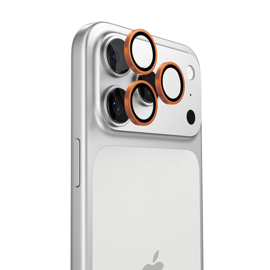 Torras Lensguard Achtercamera Beschermfolie voor Apple iPhone 17 Pro Max / 17 Pro, Gehard Glas, Oranje