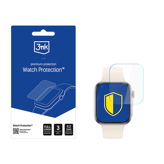 Beschermfolie 3MK Arc voor Huawei Watch Fit 4, Set van 3 stuks, Plastic