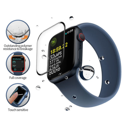Blueo High Molecule Protective Film for Apple Watch 40mm Series, Tempered Glass, Black