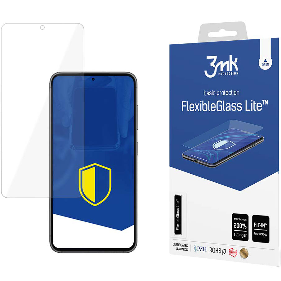 3MK Screen Protector for Samsung Galaxy S23 S911, Flexible Glass, Full Glue