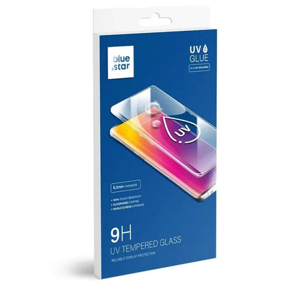 Blue Star Screen Protector for Samsung Galaxy S9 G960, UV Glue, Glass, UV Glue