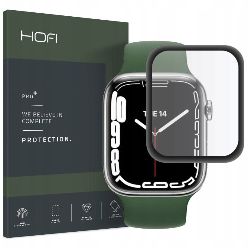 Beschermhoes HOFI PRO+ voor Apple Watch 45mm Series, Plastic, Zwart HOFI161BLK