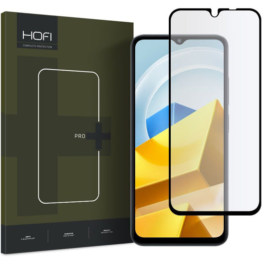 HOFI PRO+ Screen Protector voor Xiaomi Poco M5, Gehard Glas, Volledig gelijmd, Zwart HOFI281 HOFI281