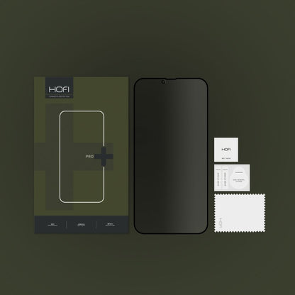 Privacy Screen Protector HOFI PRO+ voor Apple iPhone 17e / 16e / 14 / 13 Pro, Gehard Glas, Volledige Lijm