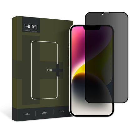 Privacy Screen Protector HOFI PRO+ voor Apple iPhone 17e / 16e / 14 / 13 Pro, Gehard Glas, Volledige Lijm