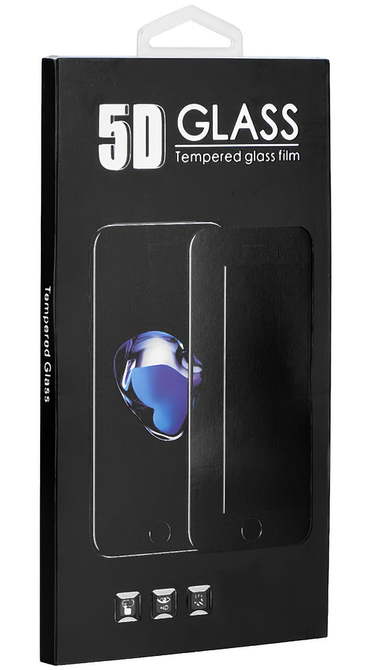 OEM schermbeschermfolie voor Samsung Galaxy Note10 Lite N770 / A71 A715, gehard glas, volledige lijm, 5D, zwart