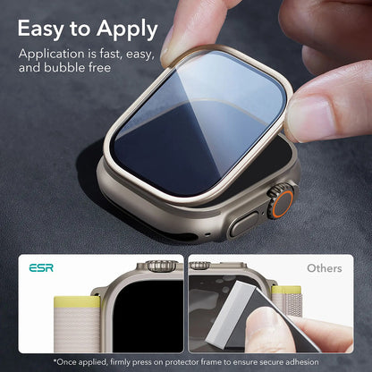 ESR Armorite Beschermfolie voor Apple Watch Ultra Series, Set van 2 stuks, Gehard Glas, Brons