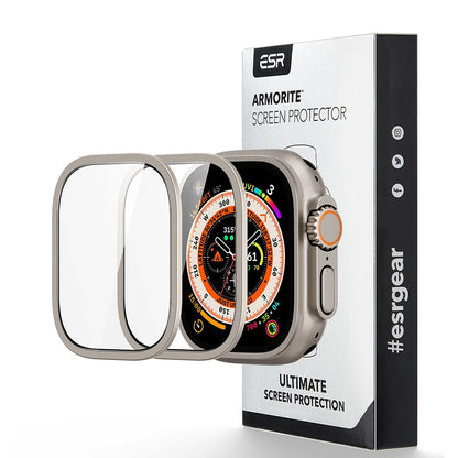 ESR Armorite Beschermfolie voor Apple Watch Ultra Series, Set van 2 stuks, Gehard Glas, Brons
