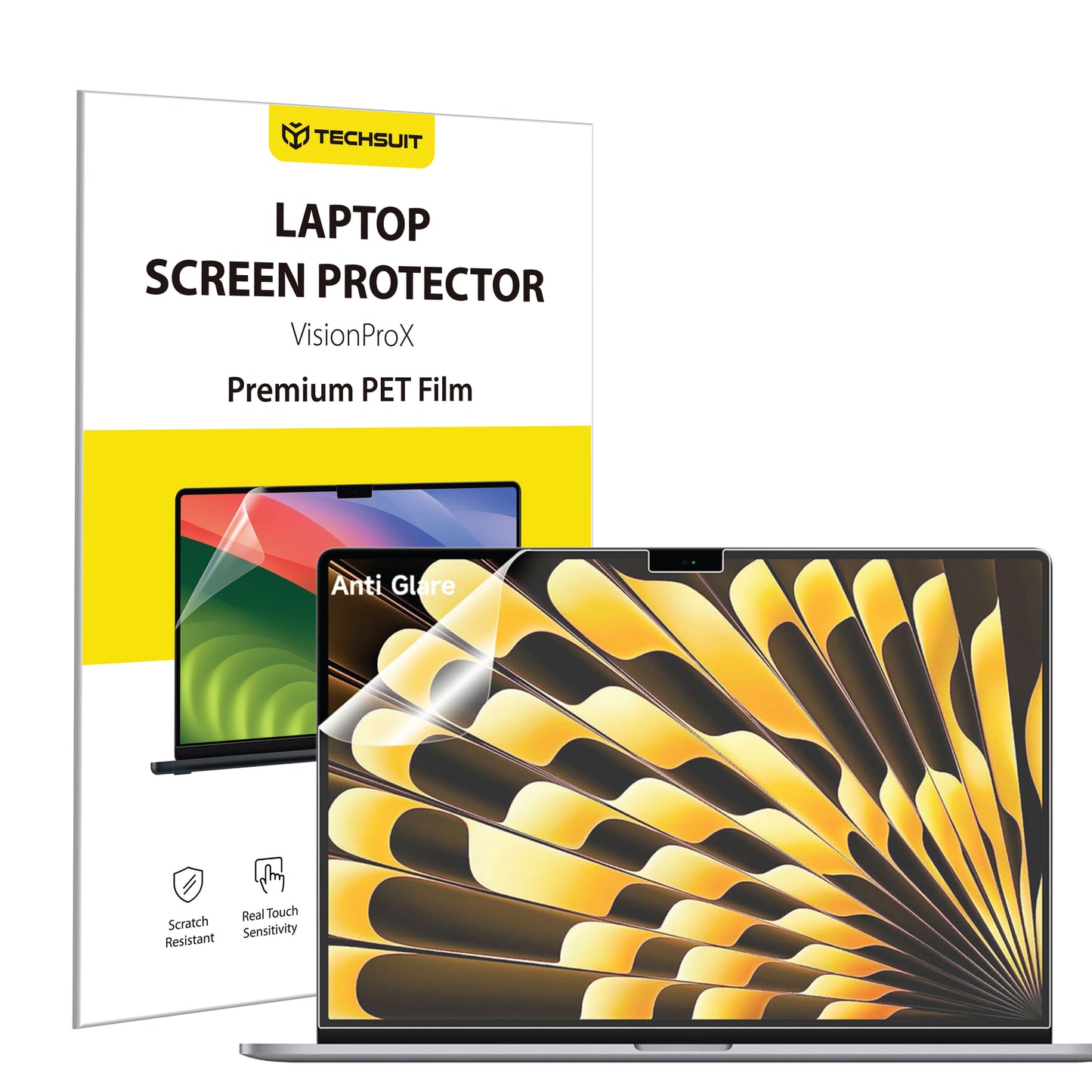 Matte Anti Blue Light Techsuit VisionProX Schermbeschermfolie voor Apple MacBook Air M3 15inch (2024) / Air M2 15inch (2023), Plastic