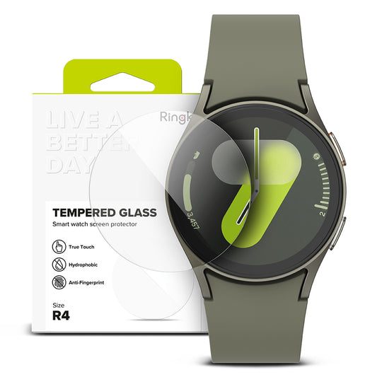 Ringke R4 Beschermfolie voor Samsung Galaxy Watch7 40mm, Set van 4 stuks, Gehard Glas
