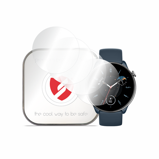 Smart Protection Premium Classic Beschermfolie voor Amazfit GTR Mini, Set van 4 stuks, Plastic