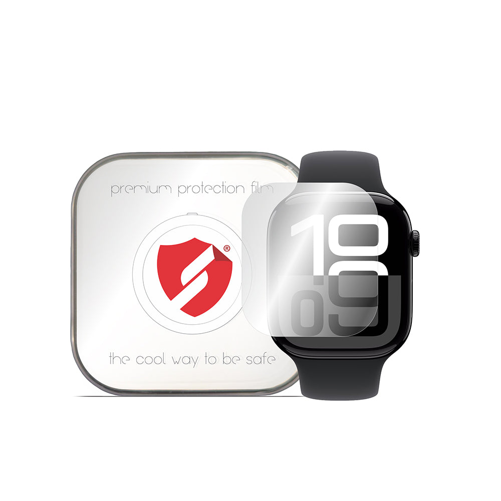 Smart Protection Premium Classic Beschermfolie voor Apple Watch 10 46mm Series, Set van 4 stuks, Plastic