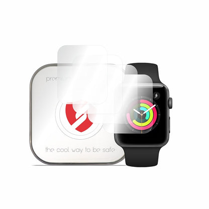 Smart Protection Premium Classic Beschermfolie voor Apple Watch 42mm Series, Set van 4 stuks, Plastic