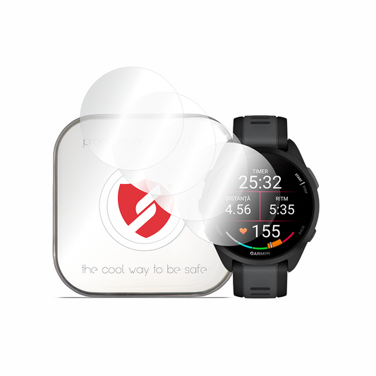 Smart Protection Premium Classic Beschermfolie voor Garmin Forerunner 165, Set van 4 stuks, Plastic