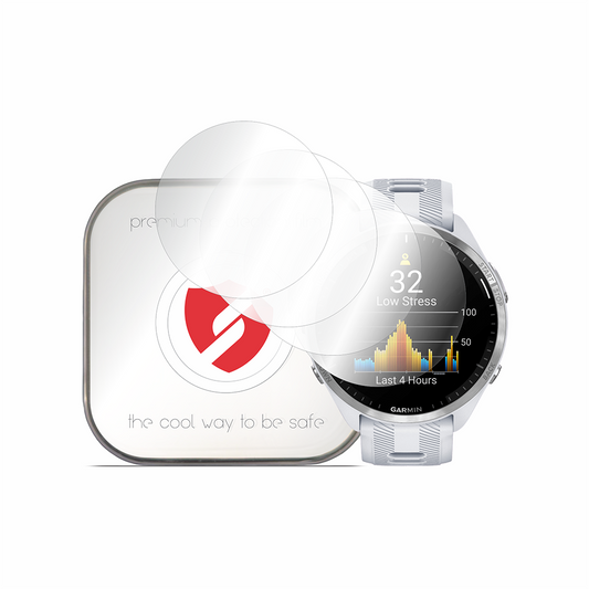 Smart Protection Premium Classic Beschermfolie voor Garmin Forerunner 965, Set van 4 stuks, Plastic