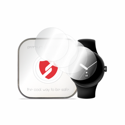 Smart Protection Premium Classic beschermfolie voor Google Pixel Watch 2 / Watch, set van 4 stuks, plastic