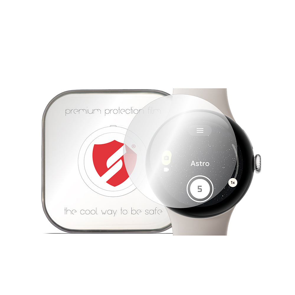 Smart Protection Premium Classic Beschermfolie voor Google Pixel Watch 3 45mm, Set van 4 stuks, Plastic
