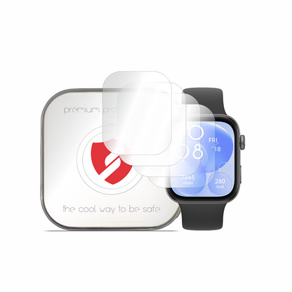 Smart Protection Premium Classic Beschermfolie voor Huawei Watch Fit 4 / Fit 3, Set van 4 stuks, Plastic
