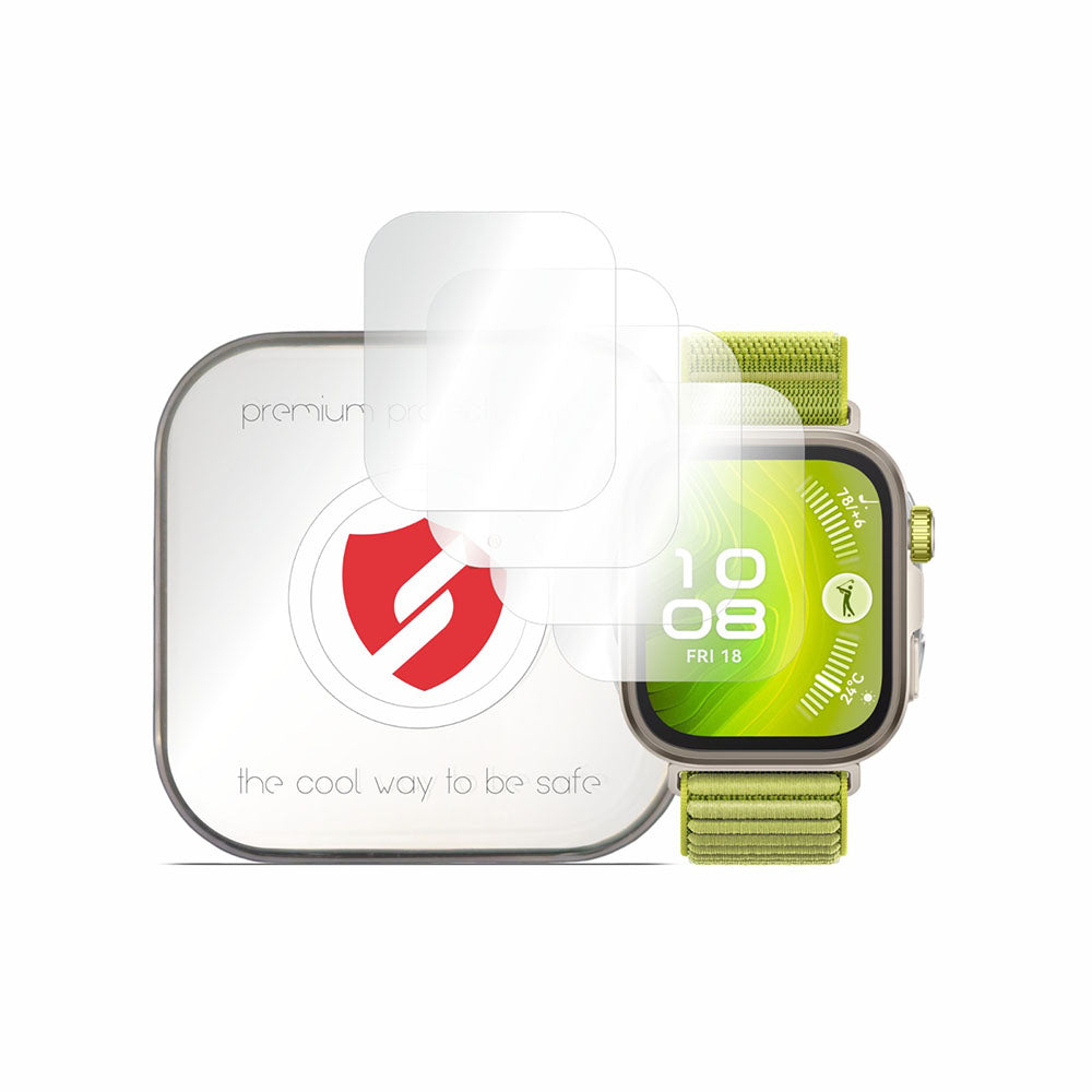 Smart Protection Premium Classic Beschermfolie voor Huawei Watch Fit 4 Pro, Set van 4 stuks, Plastic