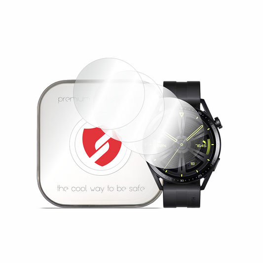 Smart Protection Premium Classic Beschermfolie voor Huawei Watch GT 3 46mm, Set van 4 stuks, Plastic