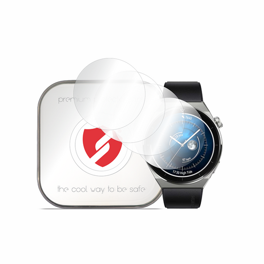 Smart Protection Premium Classic Beschermfolie voor Huawei Watch GT 3 Pro 46mm, Set van 4 stuks, Plastic