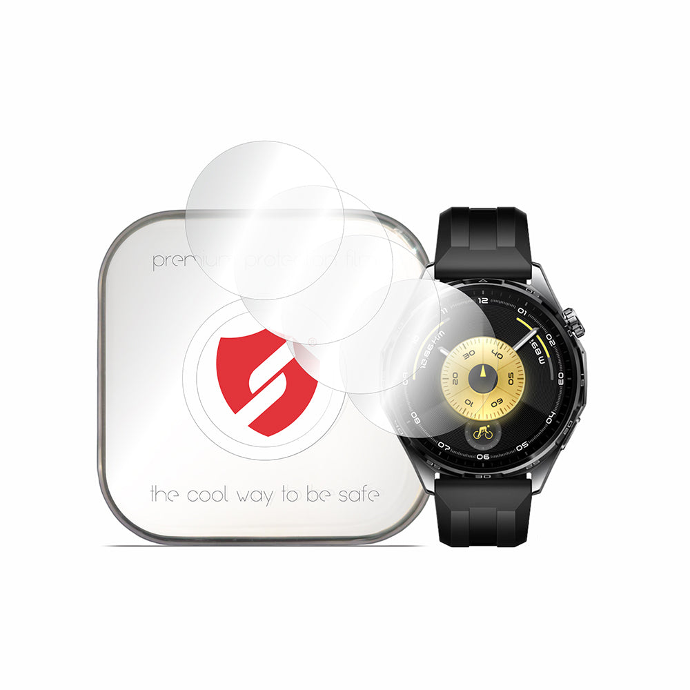 Smart Protection Premium Classic Beschermfolie voor Huawei Watch GT 6 46mm, Set van 4 stuks, Plastic