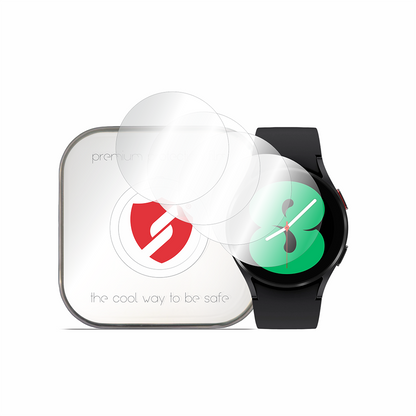 Smart Protection Premium Classic Beschermfolie voor Samsung Galaxy Watch4 40mm, Set van 4 stuks, Plastic