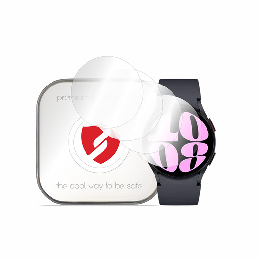 Smart Protection Premium Classic Beschermfolie voor Samsung Galaxy Watch6 40mm, Set van 4 stuks, Plastic