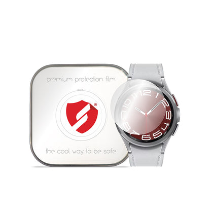 Smart Protection Premium Classic Beschermfolie voor Samsung Galaxy Watch6 Classic 43mm, Set van 4 stuks, Plastic