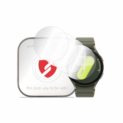 Smart Protection Premium Classic beschermfolie voor Samsung Galaxy Watch7 44mm, set van 4 stuks, plastic