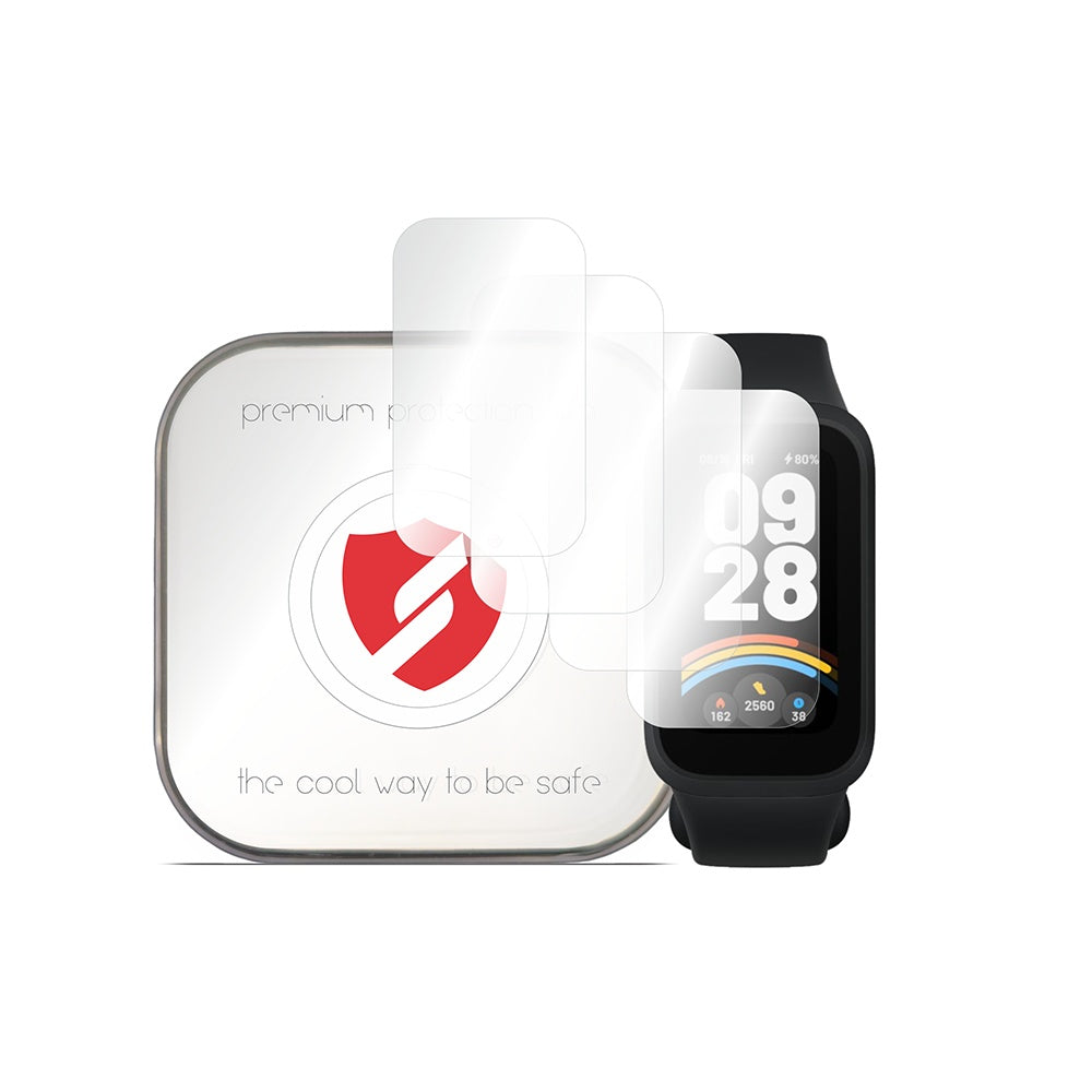 Smart Protection Premium Classic Beschermfolie voor Xiaomi Smart Band 9 Active, Set van 4 stuks, Plastic