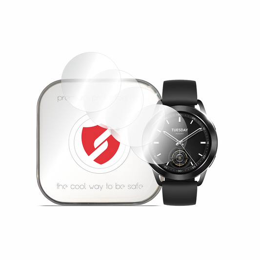 Smart Protection Premium Classic Beschermfolie voor Xiaomi Watch S3, Set van 4 stuks, Plastic