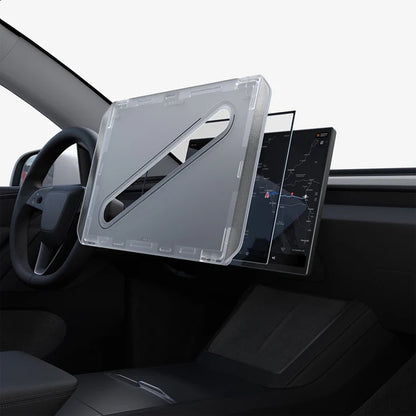 Spigen GlastR EZ FIT Beschermfolie voor Tesla Y 2026 Premium / Performance Navigatie, Gehard Glas AGL10820