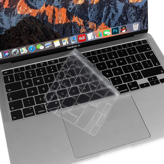 Techsuit PureTypeX Toetsenbord Beschermhoes voor Apple Macbook Air 13 (2020), Transparant