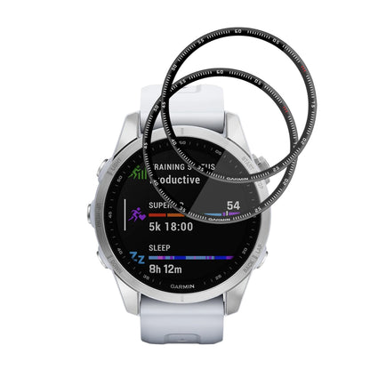 Techsuit Nano Flex Protection Film for Garmin Fenix 7S, Set of 2 pieces, Plastic, Black
