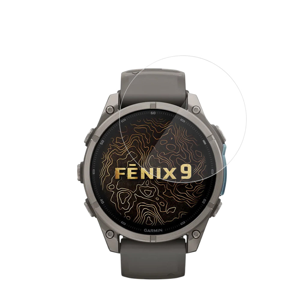 Techsuit Nano Flex Beschermfolie voor Garmin Fenix 9 Pro 43mm / Fenix 9 43mm, Set van 2 stuks, Plastic, Zwart
