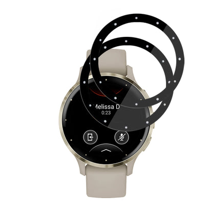 Beschermfolie Techsuit Nano Flex voor Garmin Venu 3S, Set van 2 stuks, Plastic, Zwart