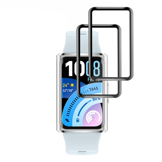 Techsuit Nano Flex Beschermfolie voor Huawei Band 11 Pro, Set van 2 stuks, Plastic, Zwart
