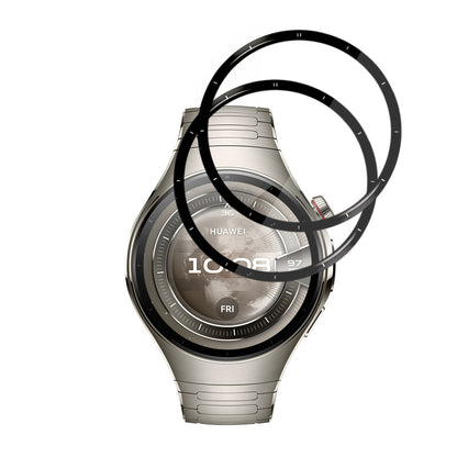 Techsuit Nano Flex Beschermfolie voor Huawei Watch 5 46mm, Set van 2 stuks, Plastic, Zwart