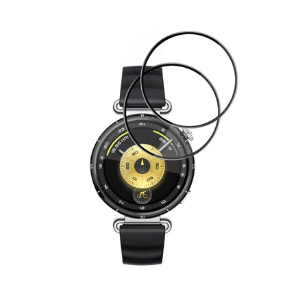 Beschermfolie Techsuit Nano Flex voor Huawei Watch GT 6 41mm, Set van 2 stuks, Plastic, Zwart