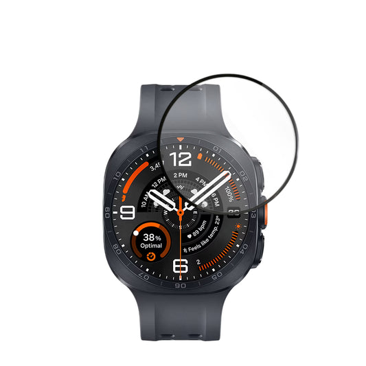 Techsuit Nano Flex Beschermfolie voor Samsung Galaxy Watch Ultra2, Plastic, Set van 2 stuks, Zwart