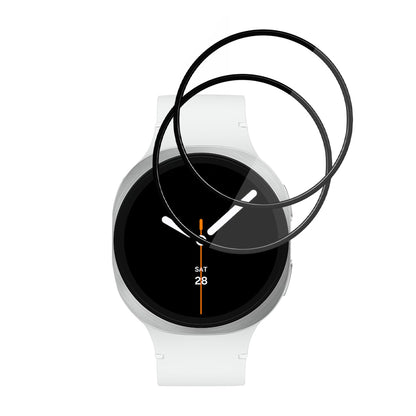 Beschermfolie Techsuit Nano Flex voor Samsung Galaxy Watch8 44mm, Set van 2 stuks, Plastic, Zwart