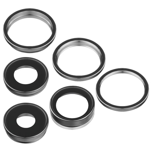 Achtercamera-glas Apple iPhone 13 Pro Max / 13 Pro, Wide + UltraWide + Telephoto, met frame, grijs