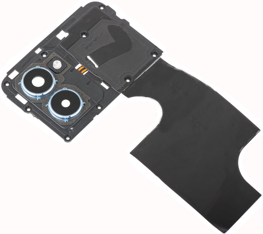Achtercamera Glas - Flits - Binnenframe - NFC Antenne HMD Pulse Pro, met Frame, Zilver, Service Pack 286954396
