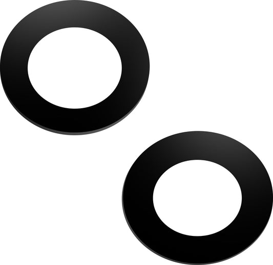 Cameraglas achterkant Apple iPhone 14, met frame, zwart